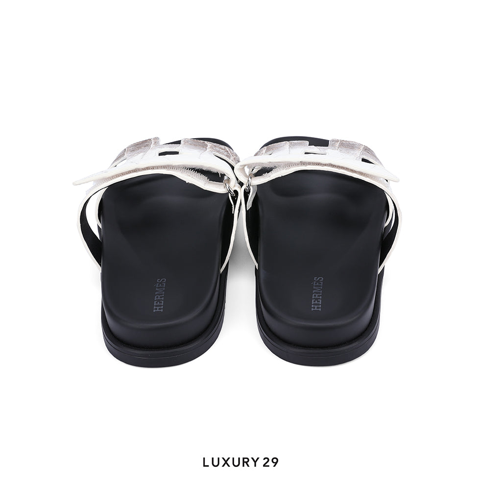 Hermes Chypre sandal Himalaya Crocodile Limited HERMES
