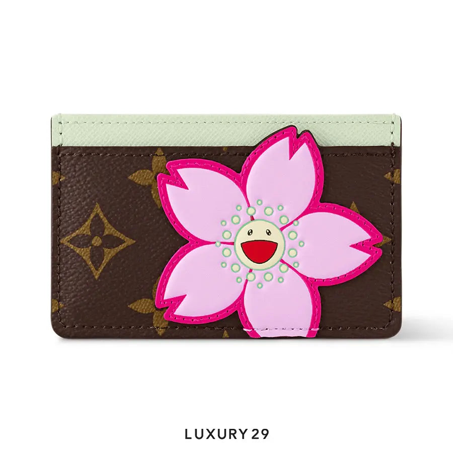 LOUIS VUITTON LV x TM Card Holder Sakura Brown