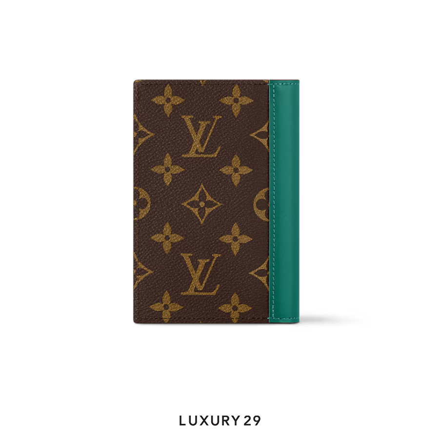 Louis Vuitton LV Passport Cover Borneo Green LOUIS VUITTON
