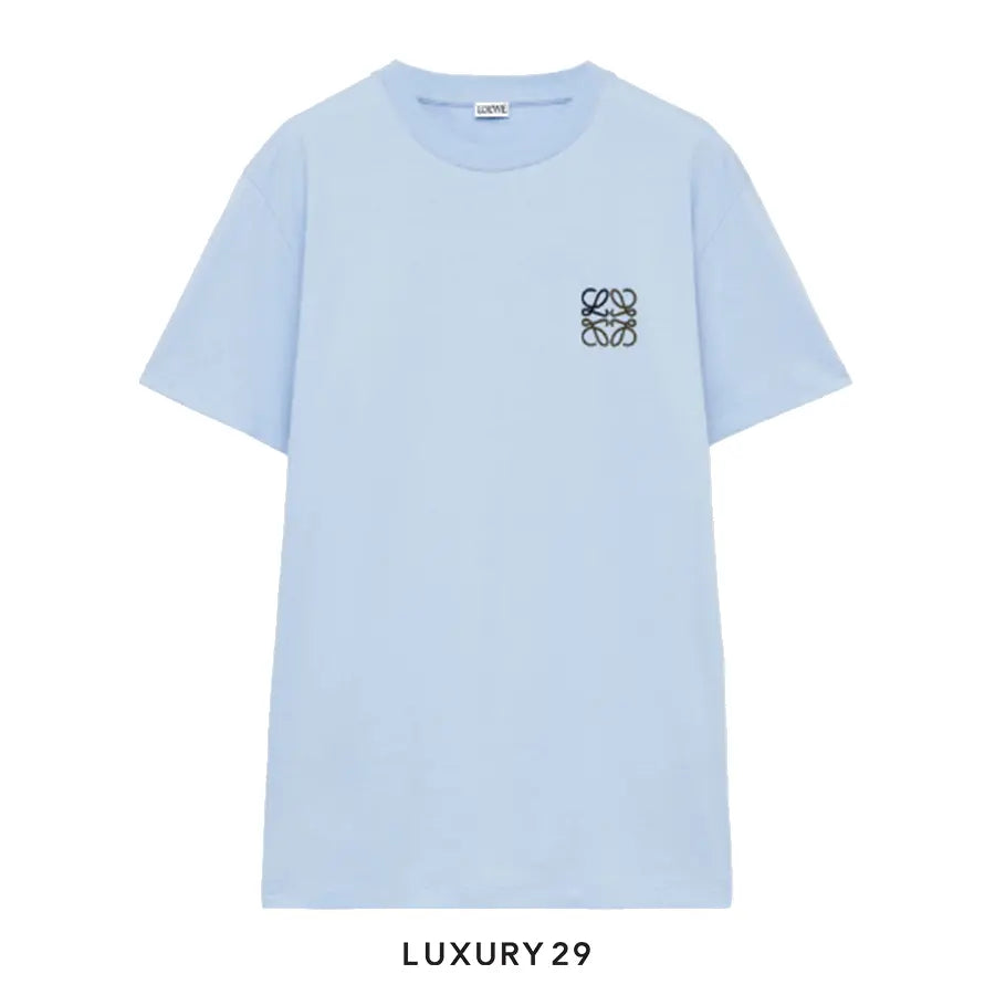 Loewe Regular fit T-shirt in cotton Soft Blue