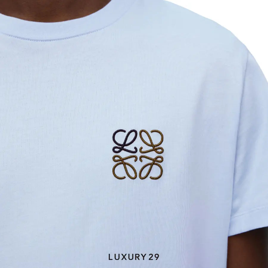 Loewe Regular fit T-shirt in cotton Soft Blue LOEWE