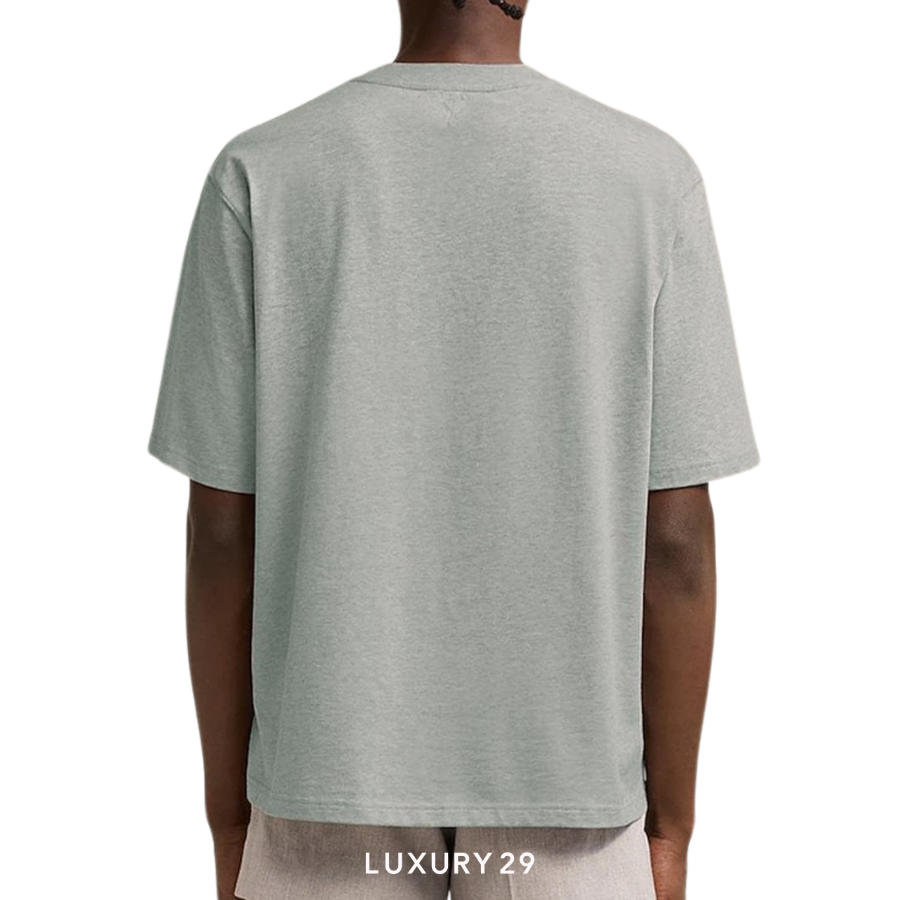 AMI ALEXANDRE MATTIUSSI T-SHIRT HEATHER ASH GREY AMI Luxury29
