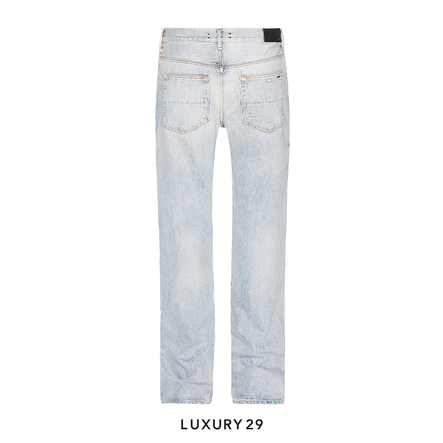 AMIRI MA BAR LOGO JEAN STONE INDIGO AMIRI