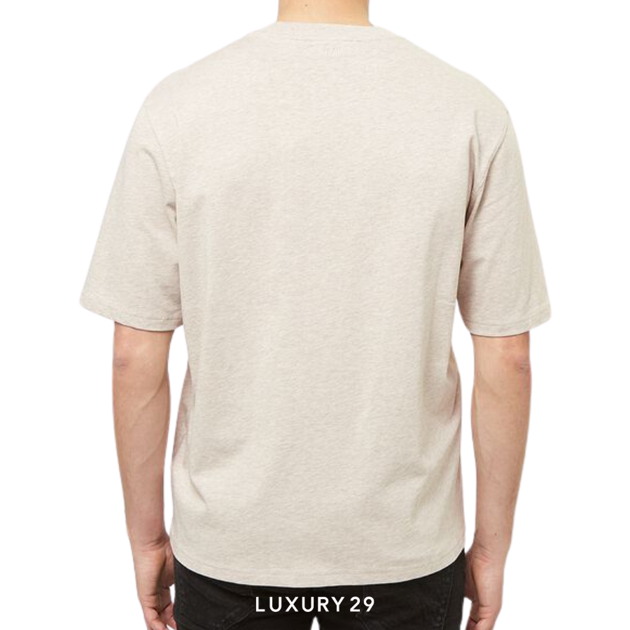AMI DE COEUR T-SHIRT HEATHER LIGHT BEIGE AMI