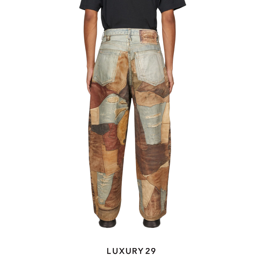 Acne Studio Super baggy fit trousers- 2023M Blue Brown ACNE STUDIOS