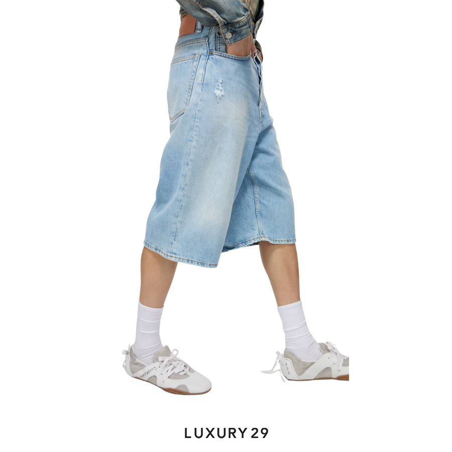 Acne Studios Denim shorts - Loose fit Mid Blue ACNE STUDIOS