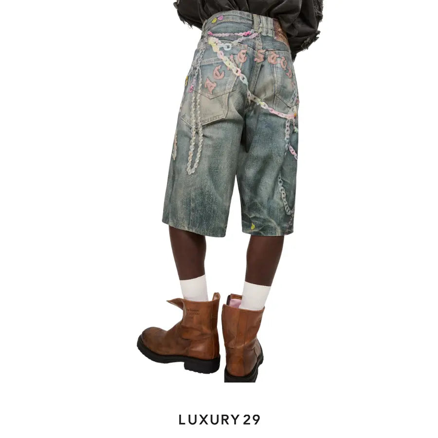 Acne Studios Denim shorts - loose fit Mid Blue ACNE STUDIOS