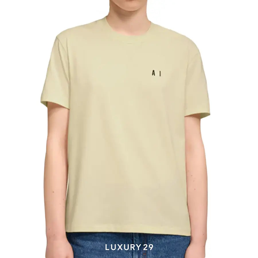 Ami Bleu Blanc Rouge Classic Fit T-shirt OFF WHITE AMI