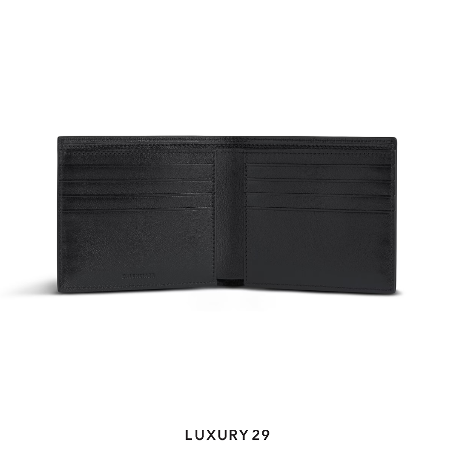 Balenciaga Men's Cash Square Folded Wallet in Black BALENCIAGA
