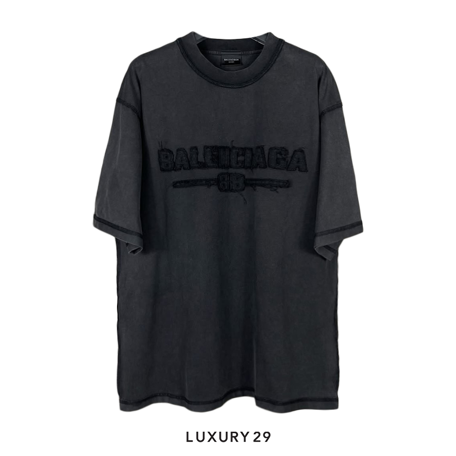 Balenciaga Men's New Year Series 25 - Inside Out T-Shirt Medium Fit "Washed Black" BALENCIAGA