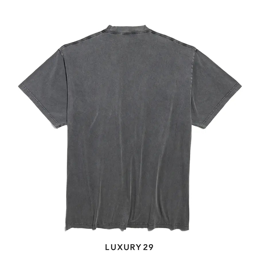 Balenciaga Men's Tbilisi T-shirt Oversized in Black Faded BALENCIAGA