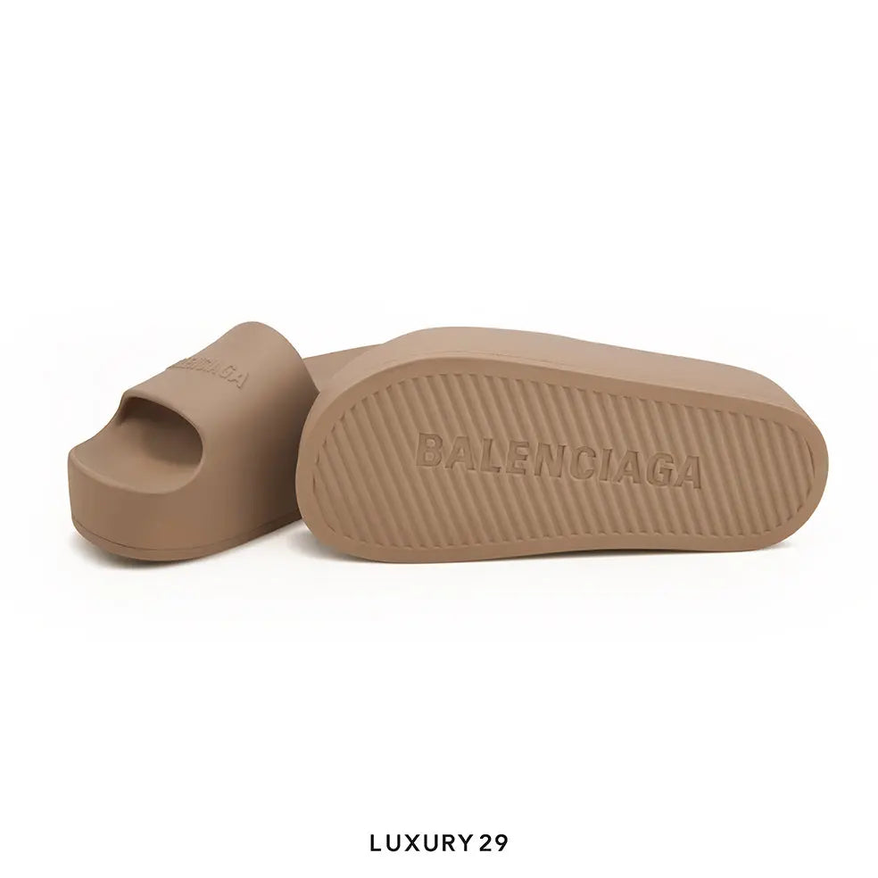 Balenciaga Wmns Chunky Slides Brown BALENCIAGA