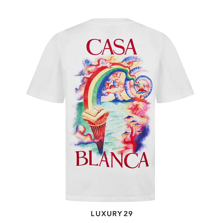 CASABLANCA Nature Teacher organic cotton t-shirt White CASABLANCA Luxury29