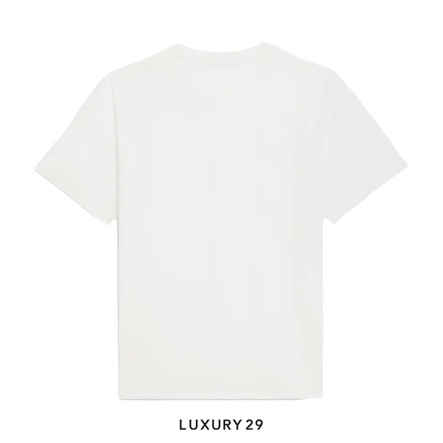 CELINE STUDS LOOSE T-SHIRT IN COTTON JERSEY WHITE/ SILVER CELINE