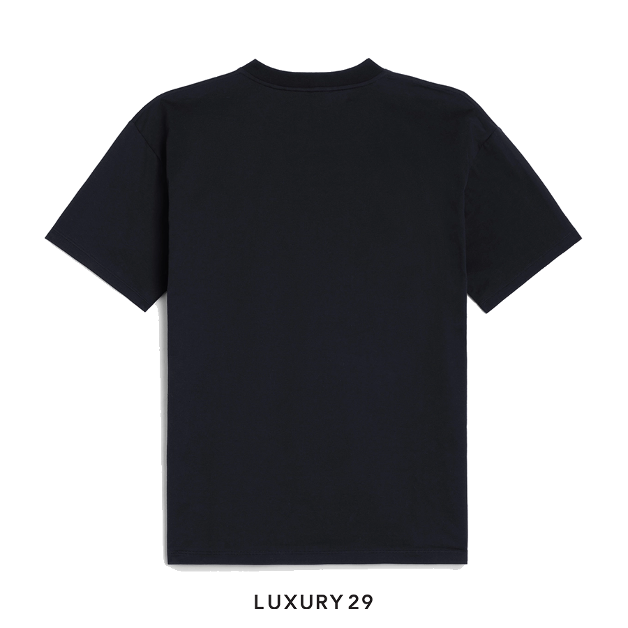 CELINE TRIOMPHE LOOSE T-SHIRT IN COTTON JERSEY BLACK / WHITE CELINE