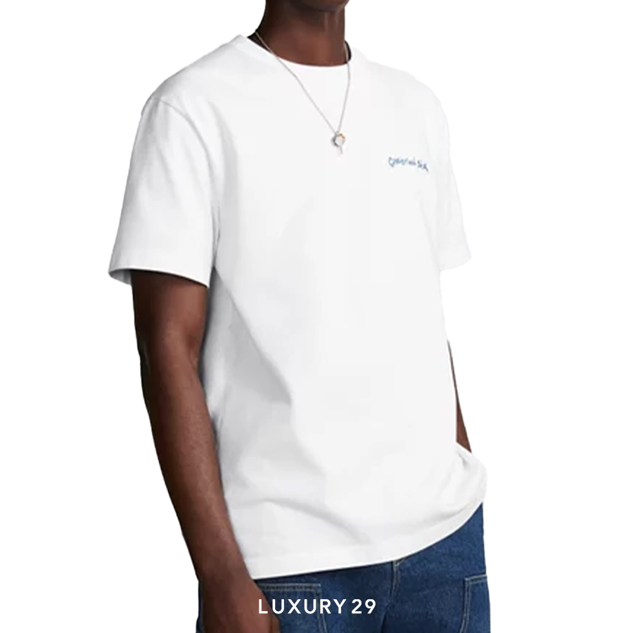 Dior Relaxed-Fit T-Shirt White Slub Cotton Jersey DIOR