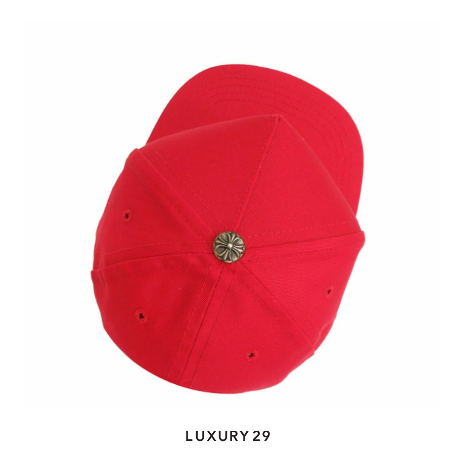 Chrome Hearts CH Silver Button Hat Red/Yellow CHROME HEARTS