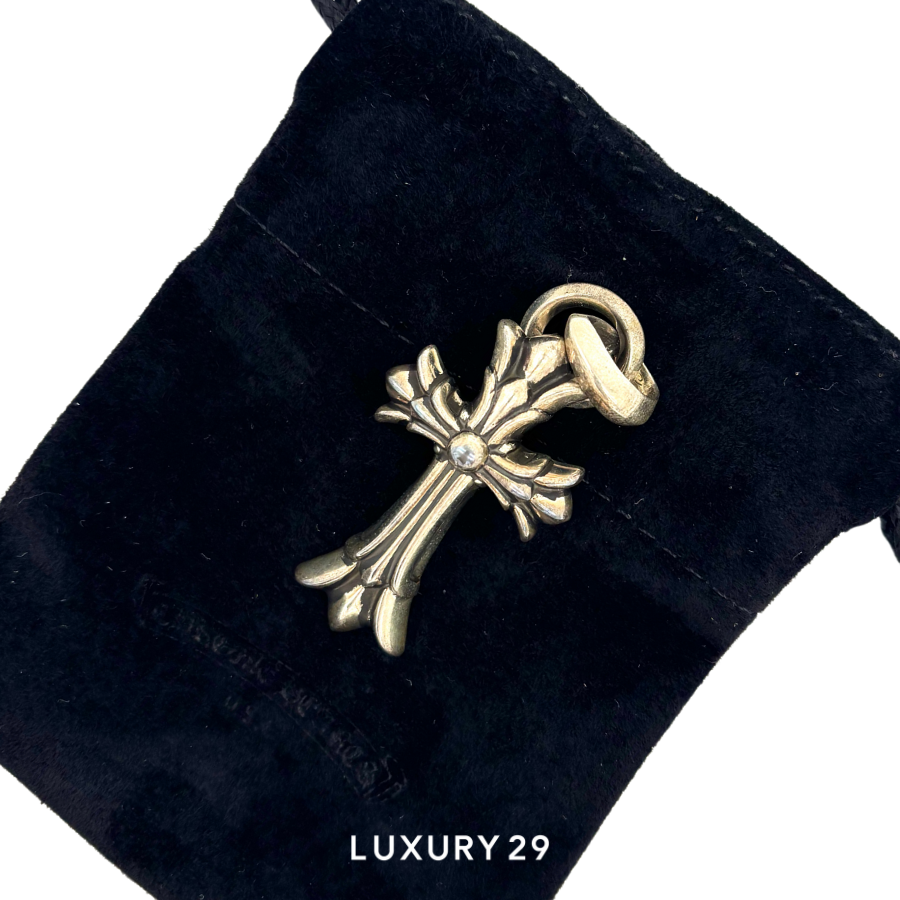Chrome Hearts Double Cross Silver Pendent CHROME HEARTS
