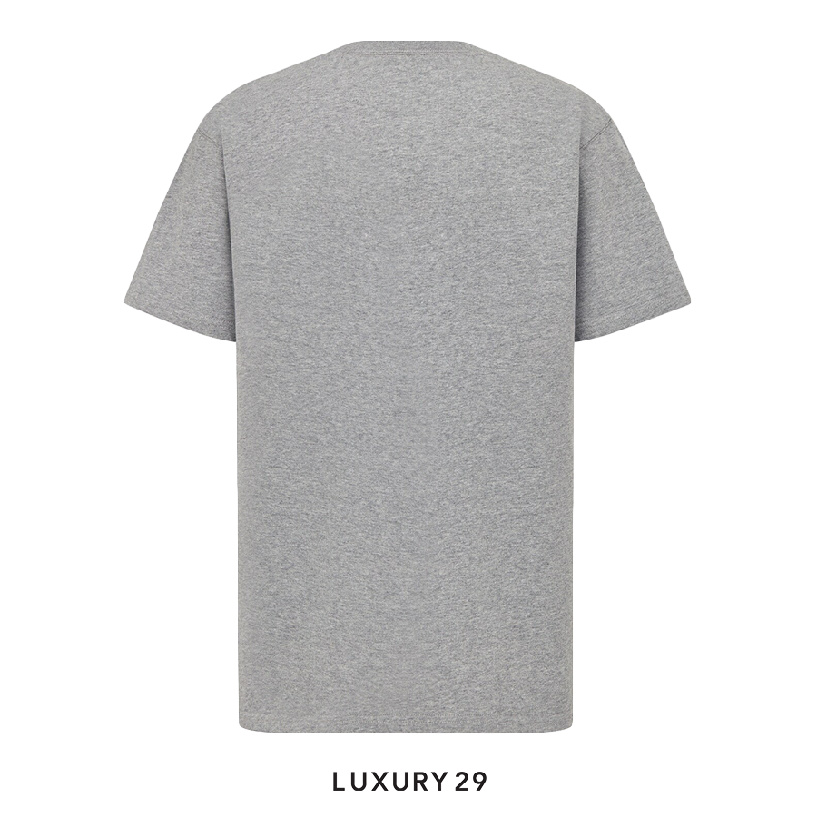 Dior Couture Relaxed-Fit T-Shirt Gray Cotton Jersey DIOR