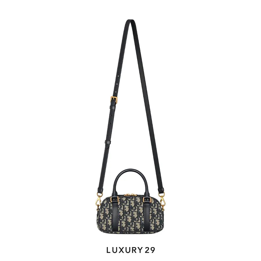 Dior D-Vibe East-West Nano Bag Blue Dior Oblique Jacquard DIOR