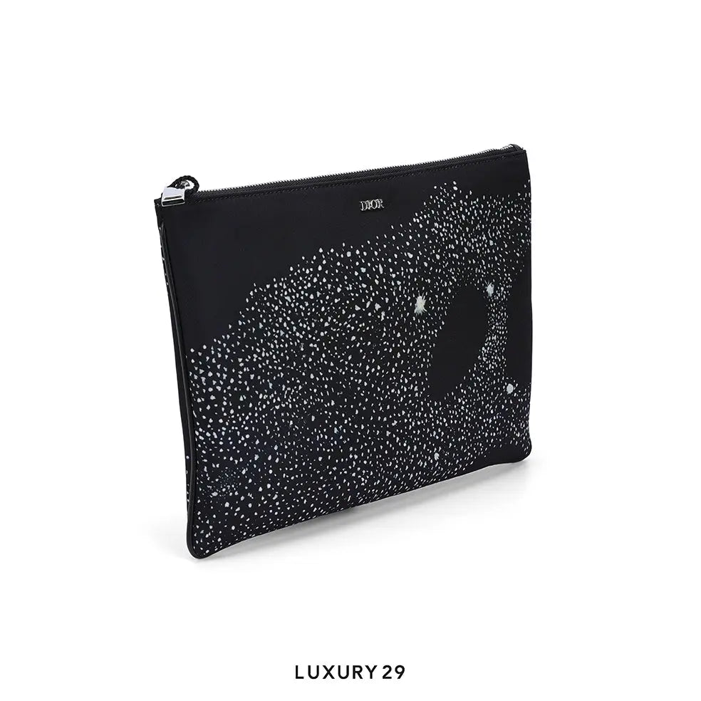 Dior X Peter Doig Black Nylon Pouch DIOR