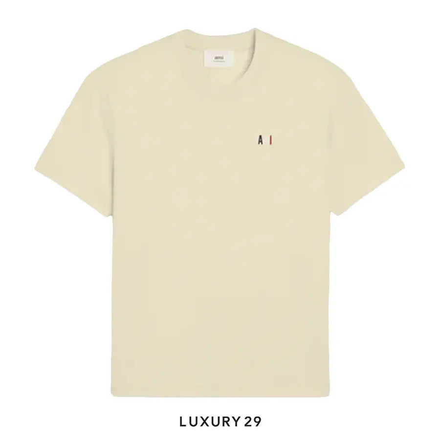 Ami Bleu Blanc Rouge Classic Fit T-shirt OFF WHITE