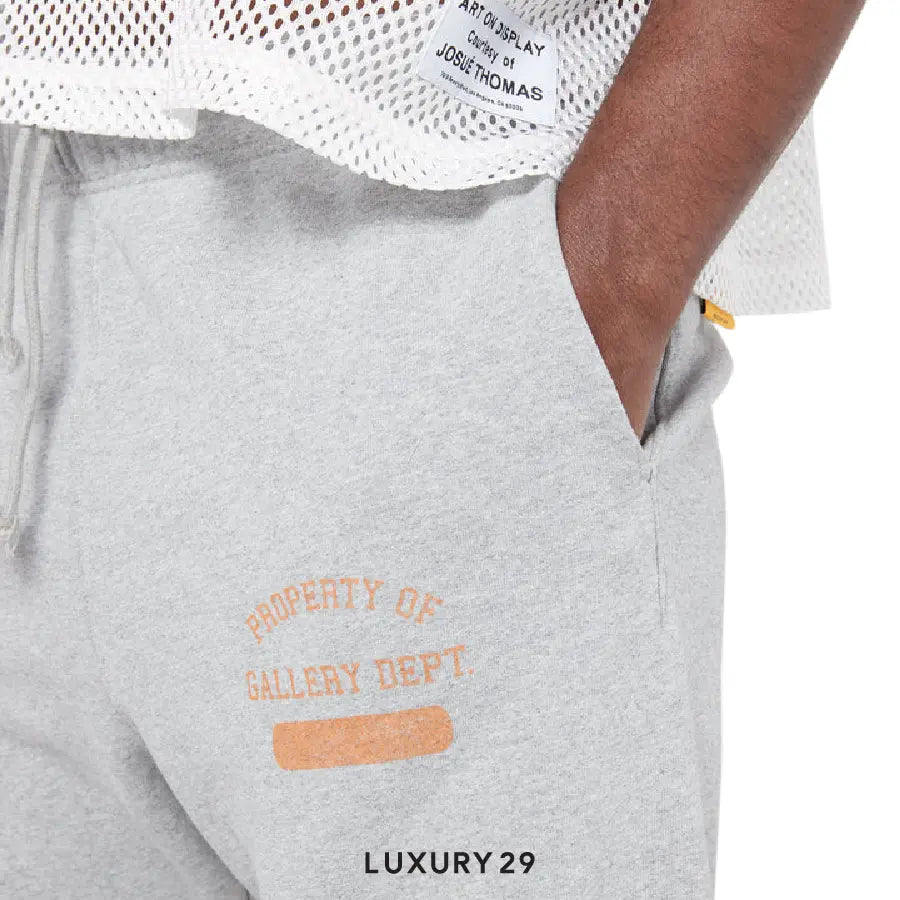 Gallery Dept. GD PROPERTY OF SWEATPANT HEATHER GREY GALLERY DEPT.