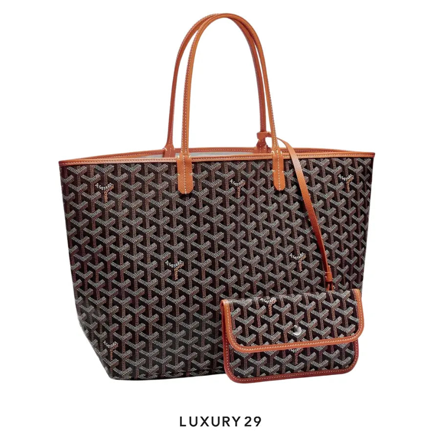 Goyard Saint Louis PM Bag Black & Tan GOYARD