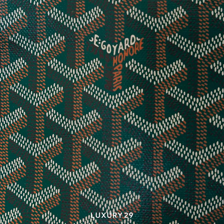Goyard Artois PM Bag Green Hand-Painted Heart Gold GOYARD
