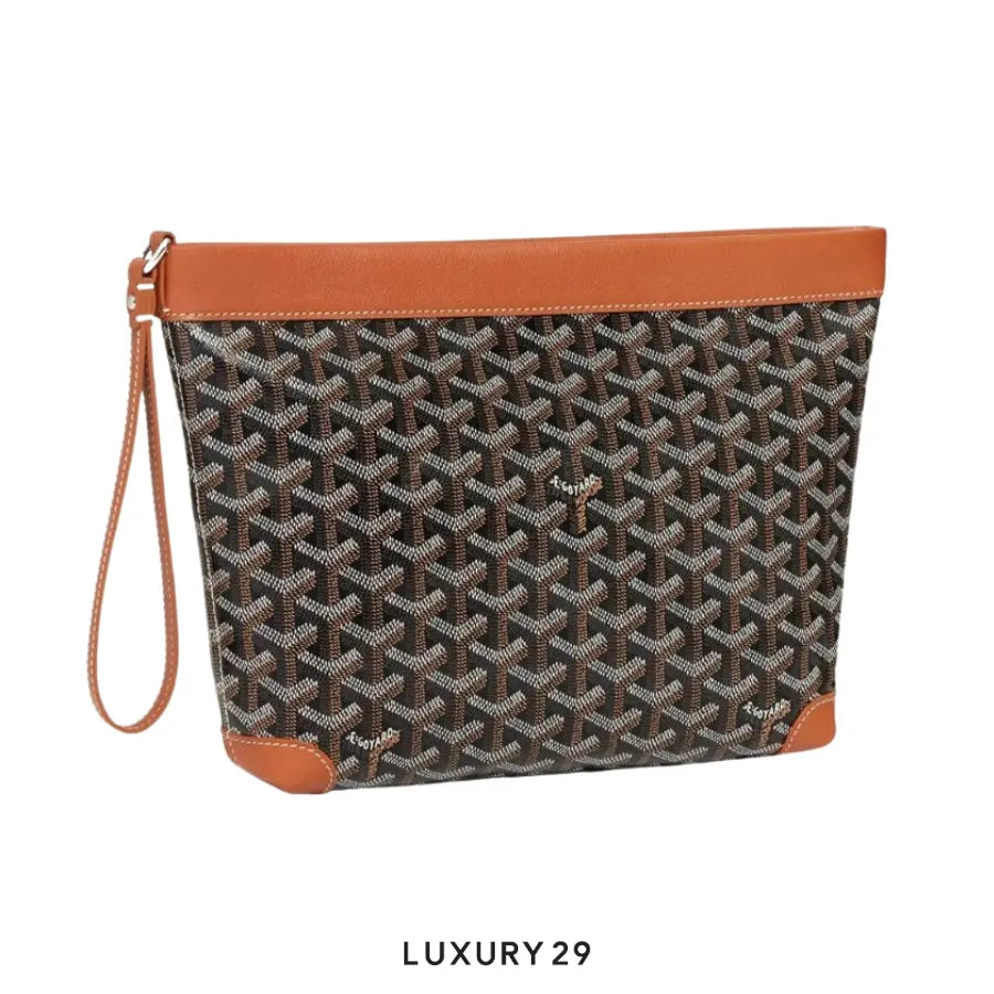 Goyard Conti pouch Black & Tan GOYARD