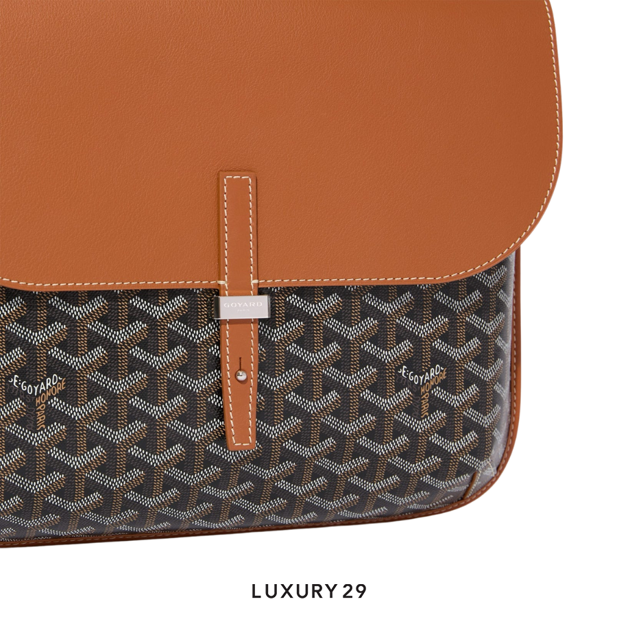 Goyard Coursier Messenger Bag Black Tan GOYARD