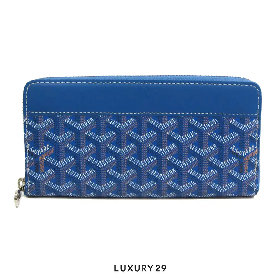 Goyard Matignon GM Wallet Sky Blue