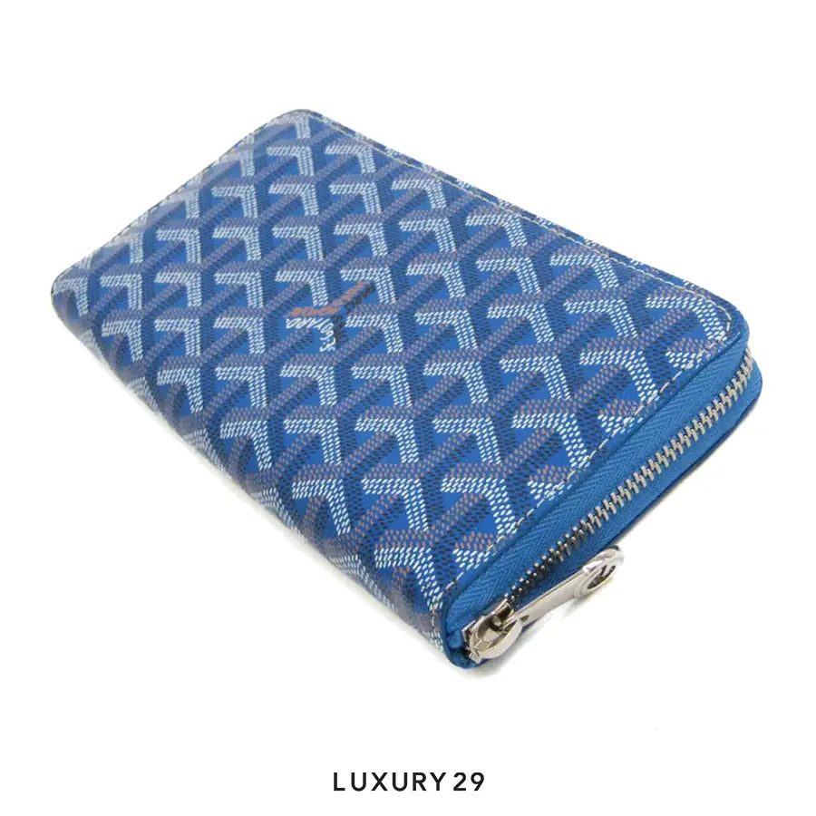 Goyard Matignon GM Wallet Sky Blue GOYARD