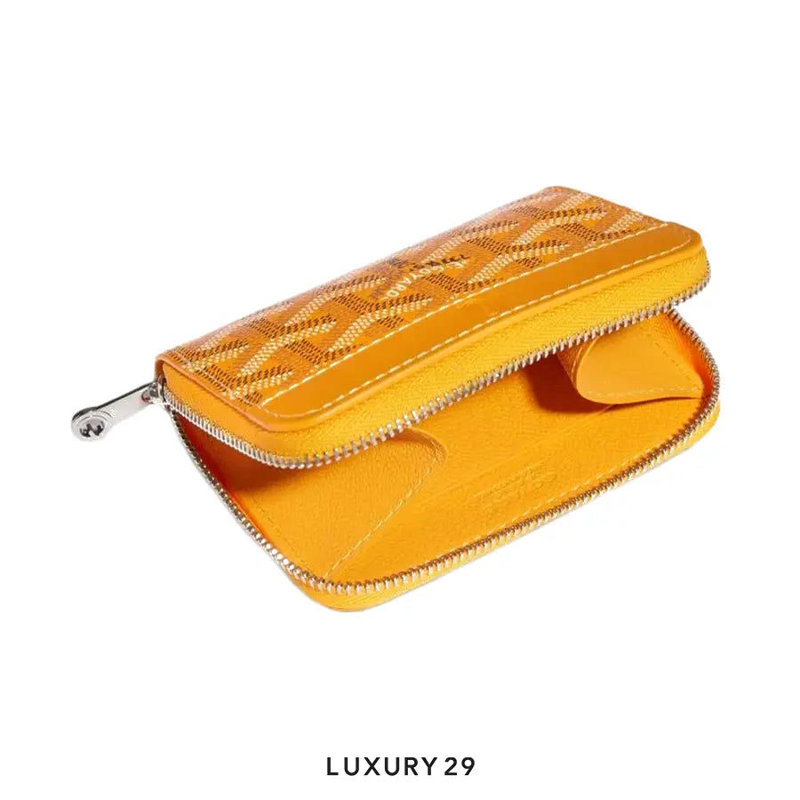 Goyard Matignon Mini Wallet Yellow