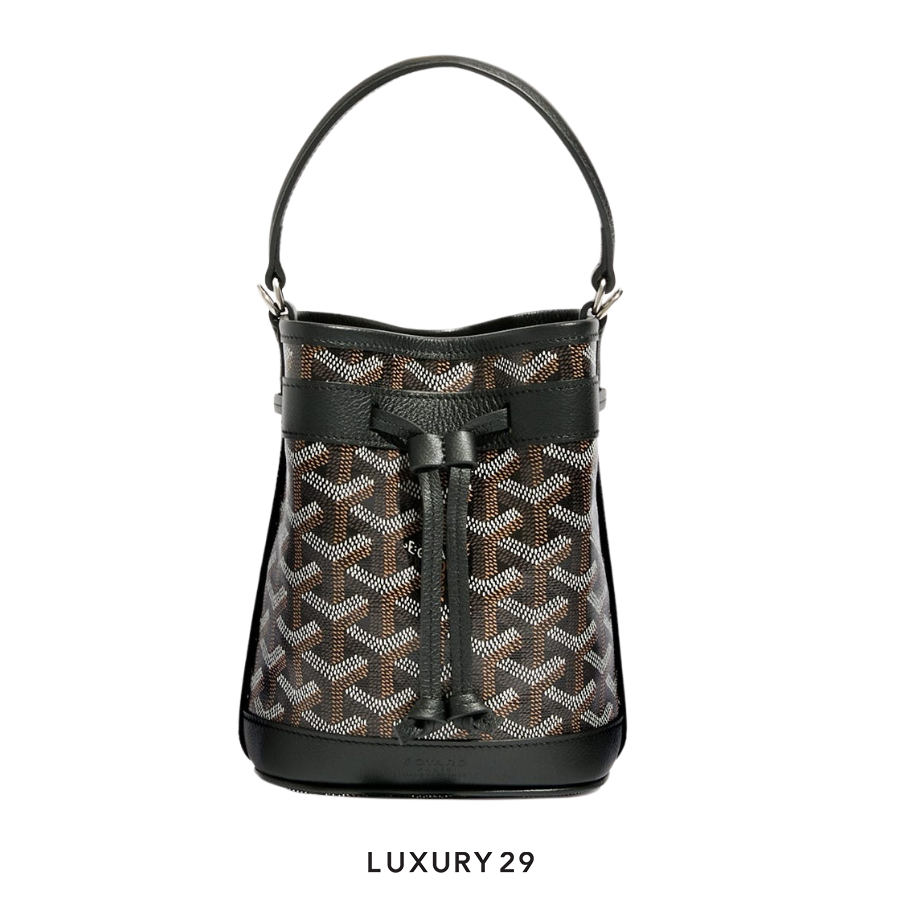 Goyard Petit Flot Mini bucket Bag Black GOYARD