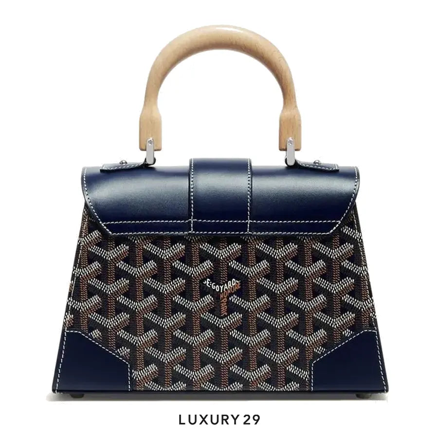 Goyard Saigon Structure Mini Bag Navy Blue GOYARD
