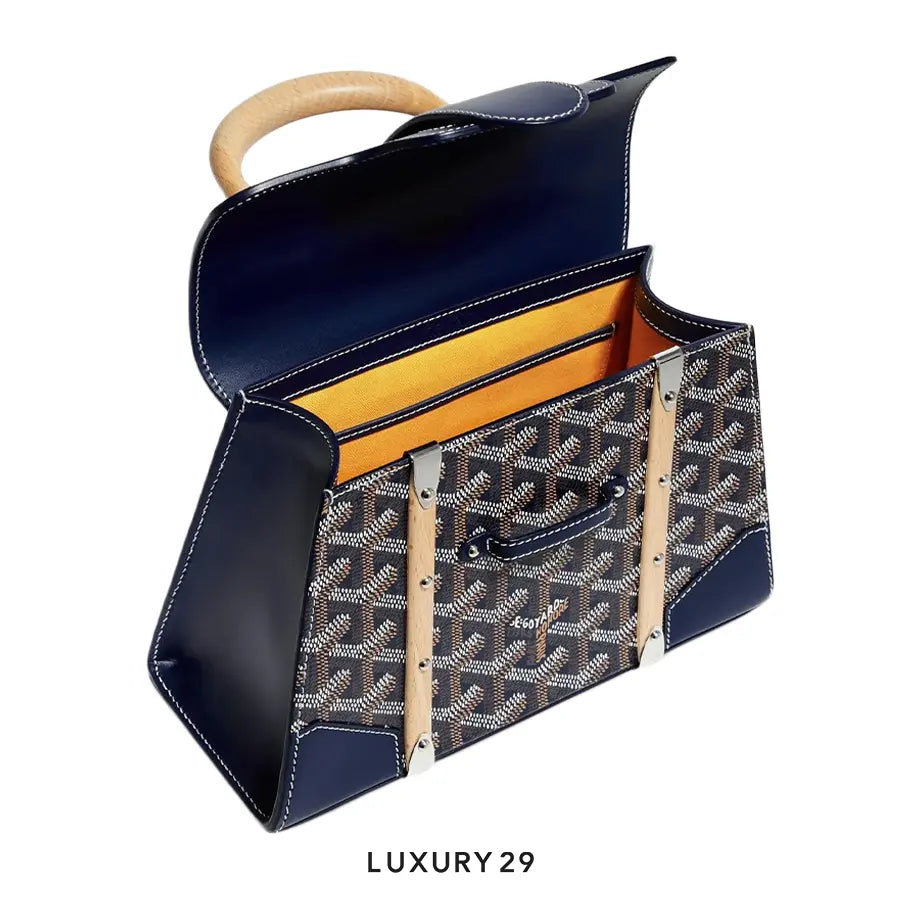 Goyard Saigon Structure Mini Bag Navy Blue GOYARD