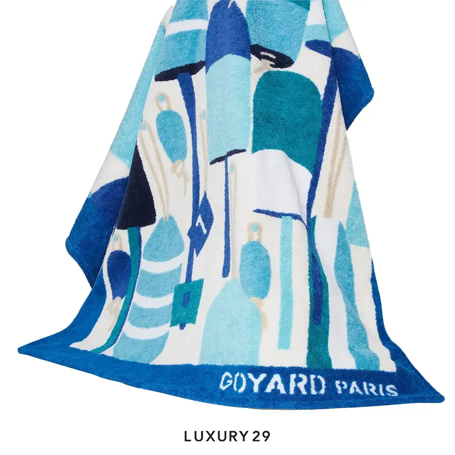 Goyard Saint Louis GM Bag and Balise Beach Towel Turquoise GOYARD