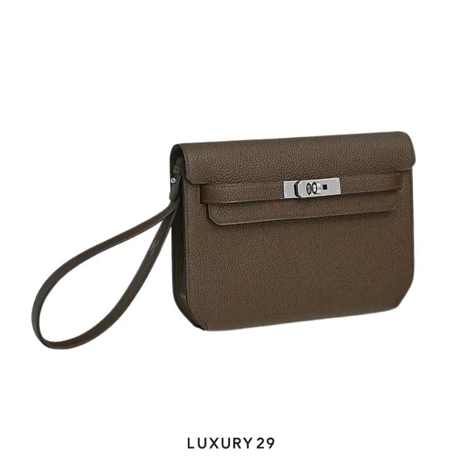 Hermes Kelly depeches 25 pouch Ecorce HERMES