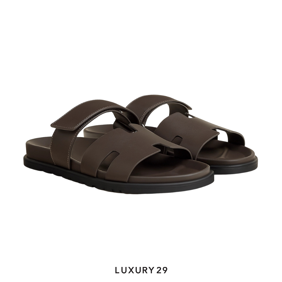 Hermes Sandle homme Chypre Veau Ecorce HERMES
