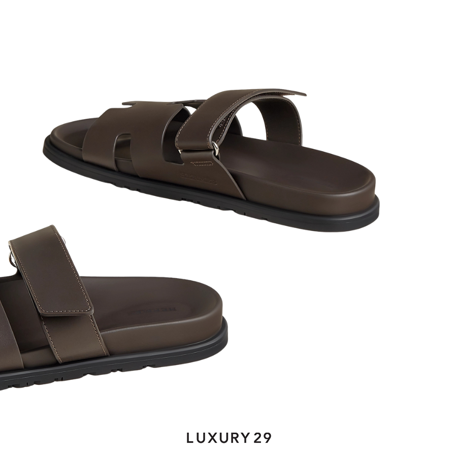 Hermes Sandle homme Chypre Veau Ecorce HERMES