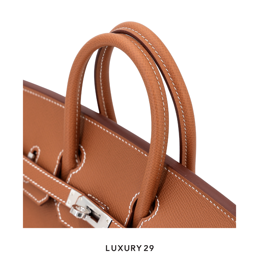 Hermes Birkin Sellier 25 Epsom Gold Palladium Hardware W Stamp (Jan2025) HERMES