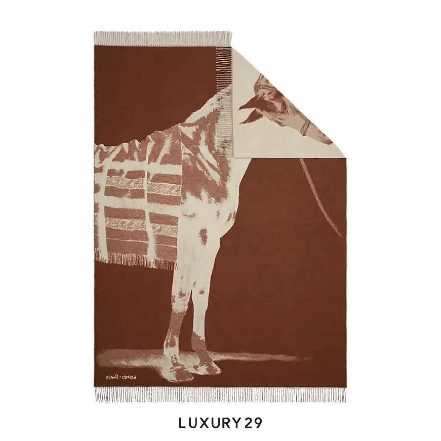 Hermes Cheval Talaria blanket Chataigne