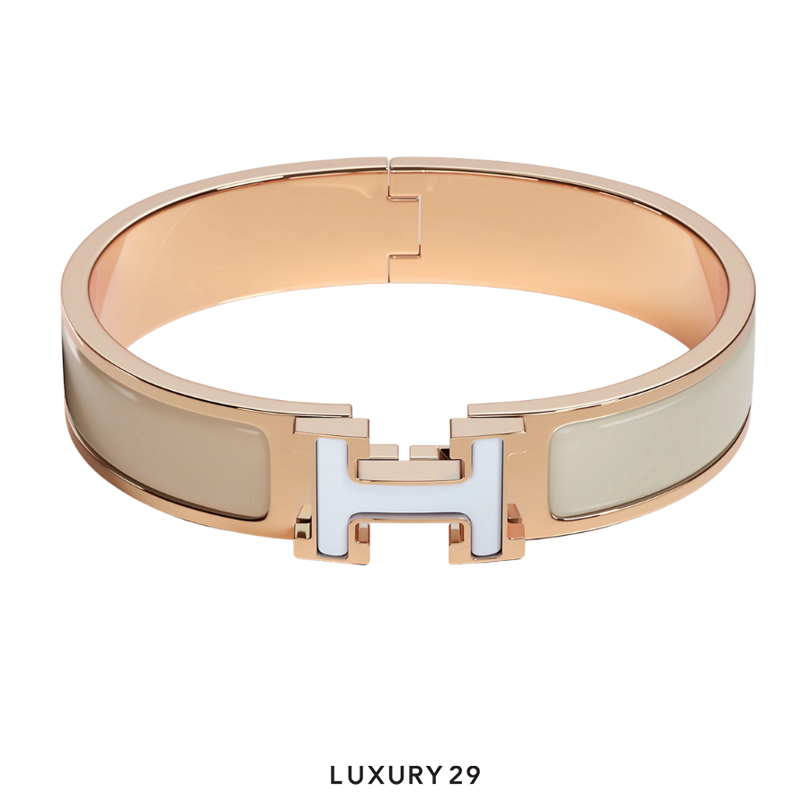 Hermes Clic H Bracelet Rose Gold plated PM Systeme HERMES