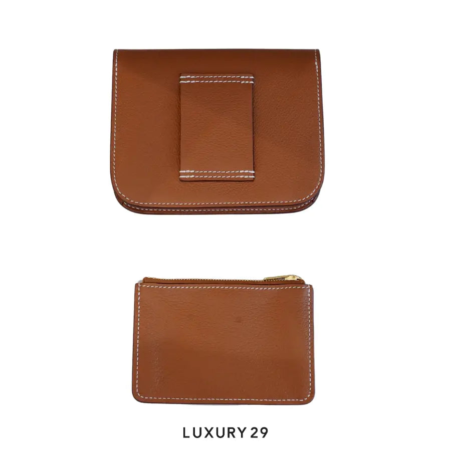 Hermes Constance Slim Compact Veau Evercolor Gold HERMES