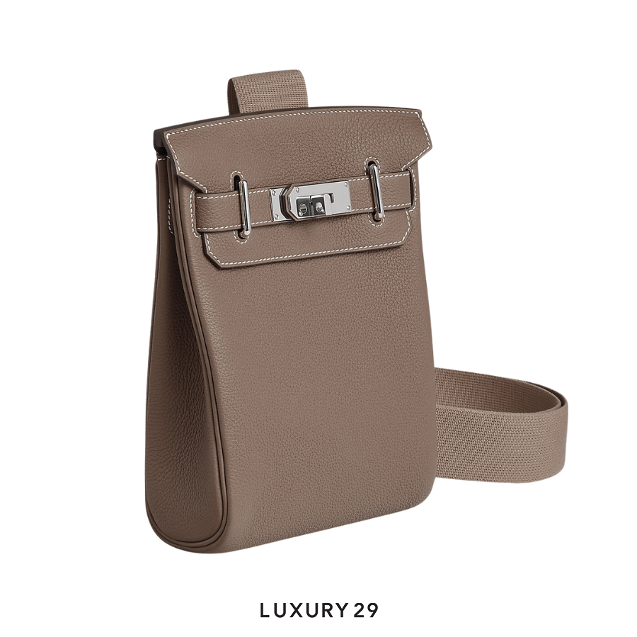 Hermes Hac a Dos PM backpack Etoupe Togo Palladium Hardware W Stamp (Feb2025) HERMES