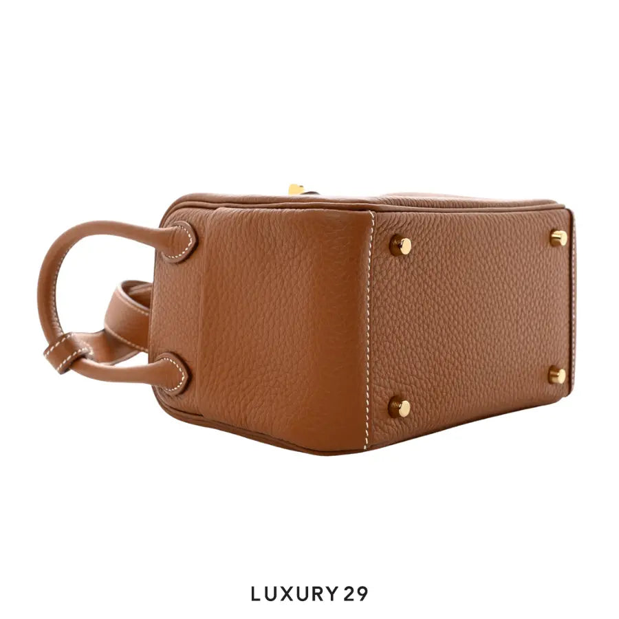 Hermes Lindy Mini Bag Gold HERMES