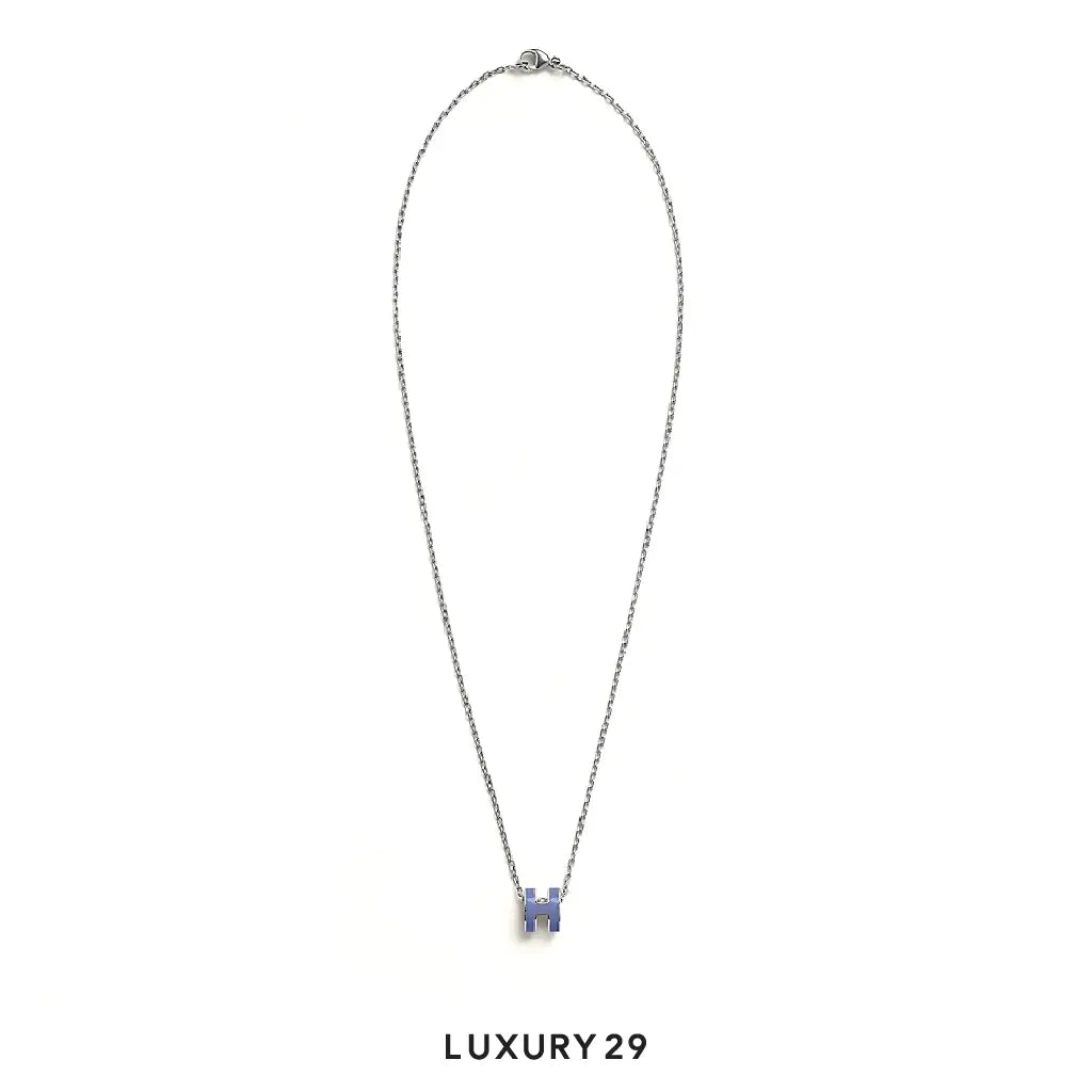 Hermes Mini Pop H pendant Lilas HERMES