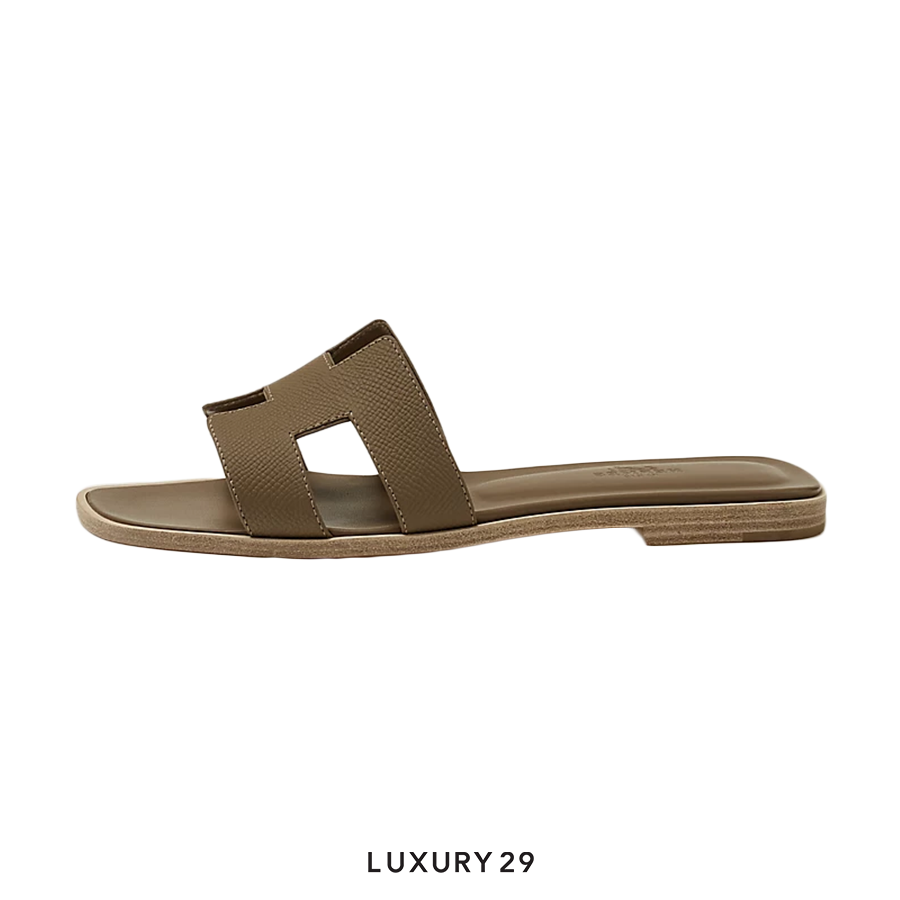Hermes Oran sandal Etoupe HERMES