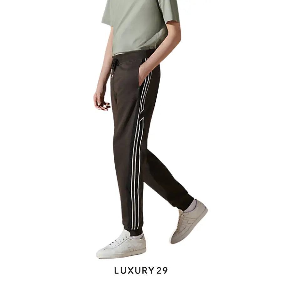 Hermes "Run H" jogging pants Reglisse HERMES